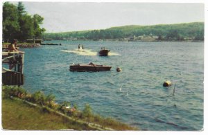 US Alton Bay, New Hampshire. old card with postage, mailed 1955.