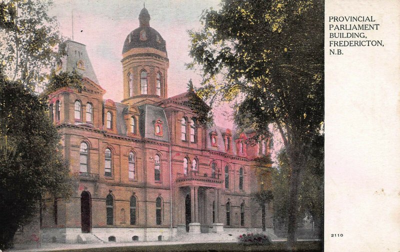 Parliament Building, Fredericton, New Brunswick, Canada, Early Postcard, Unused 