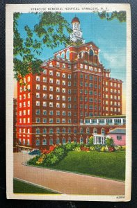 Vintage Postcard 1952 Syracuse Memorial Hospital Syracuse NY