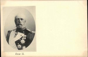 Swedish King Oscar II Sweden c1905 Vintage Postcard