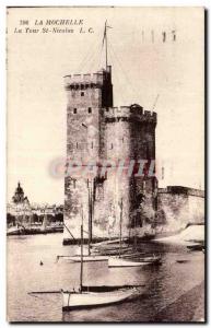 Old Postcard La Rochelle Tower St Nicolas