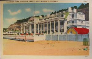 Santa Monica CA Beach Postcard