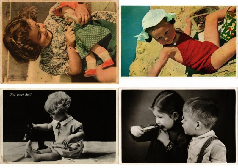 CHILDREN Incl. TOYS 67 Vintage Postcards (L2306)