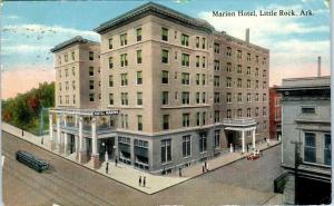 LITTLE ROCK, AR Arkansas   MARION  HOTEL  Street Scene  1916   Postcard