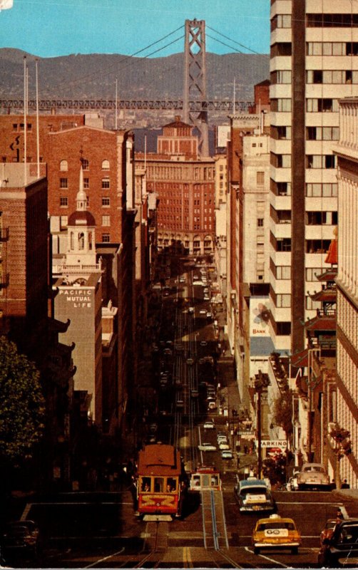 California San Francisco California Street Cable Car 1966