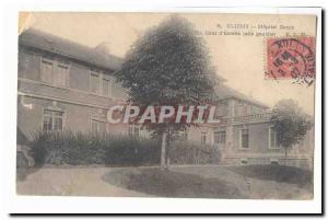 Clichy Old Postcard Hospital Gouin Court & # 39entree (left wing)