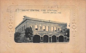 Postcard South Central Fire Station in South Bend, Indiana~124001
