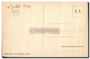 Old Postcard Chamonix Bossons glacier