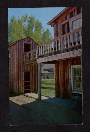 MT Outhouse at NEVADA CITY HOTEL MONTANA POSTCARD PC