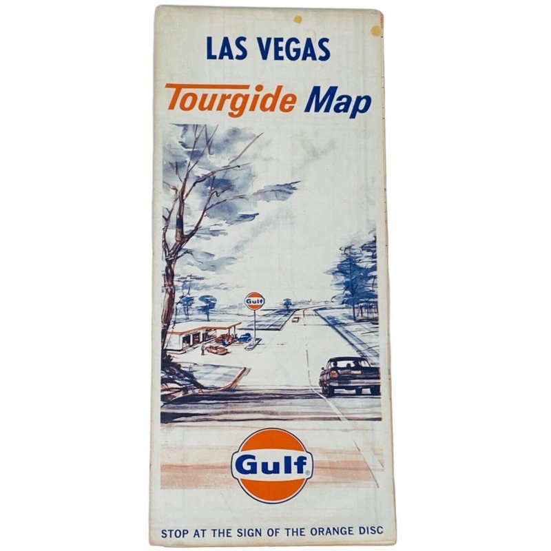 1969 Gulf Oil Las Vegas Tourguide Map