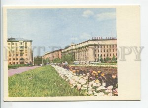 453316 USSR 1967 year Belarus Minsk Lenin square buses postcard