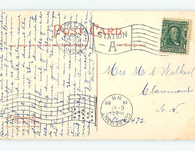 Divided-Back STREET SCENE Needham Massachusetts MA hp3007