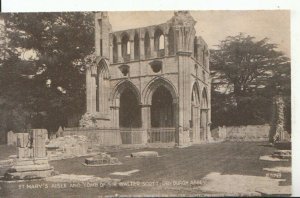 Scotland Postcard - Tomb of Sir Walter Scott - Dryburgh Abbey - Ref 16187A