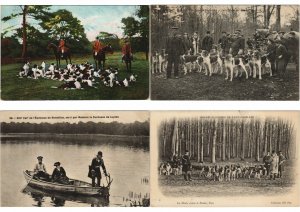 HUNTING CHASSE FRANCE SPORT 50 Vintage Postcards Pre-1920 (PART I.) (L3076)