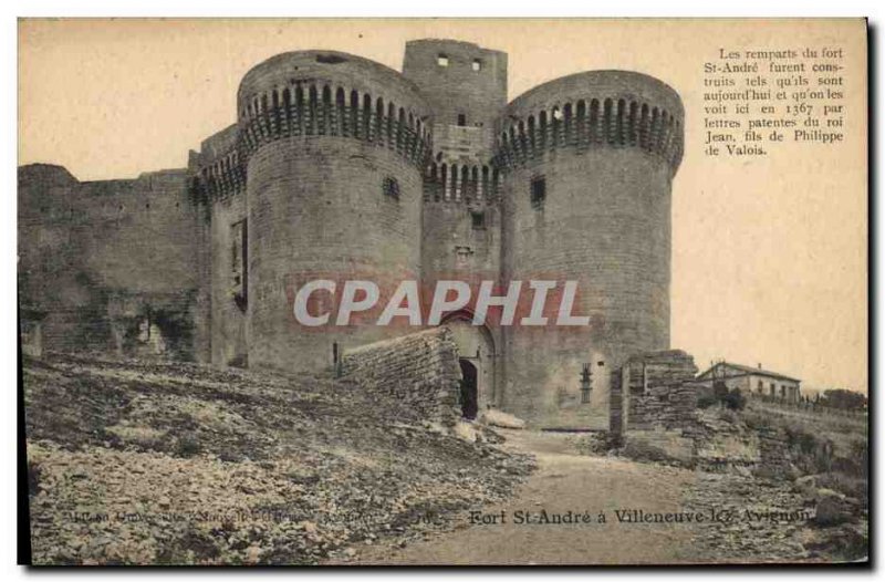 Old Postcard Fort Saint Andre Villeneuve Avignon