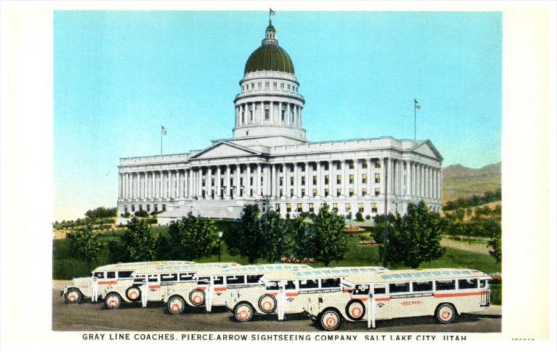 Utah Salt Lake  Gray Line coaches, Pierce Arrow Sightseeing Co.