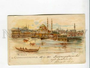 3173324 TURKEY Salut de CONSTANTINOPLE Vintage RPPC to Russia