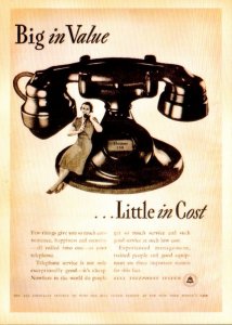 Advertising The Telephone Big In Value Little In Cost