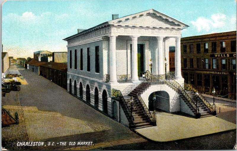 Charleston South Carolina SC Old Market Antique Postcard UNP Unused DB 