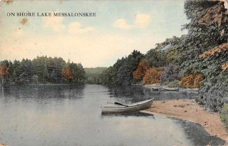 Lakeside Maine Lake Messalonskee Scenic View Antique Postcard J72696