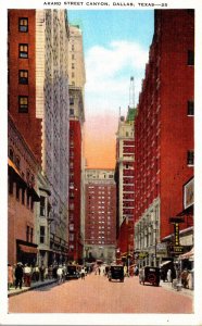 Texas Dallas Akard Street Canyon