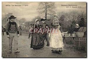 Old Postcard Folklore Dances Breton Gavotte