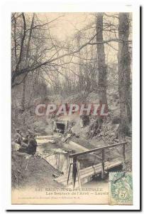 Saint Just en Chaussee Old Postcard sources of & # 39Arre Lavoir (animated LA...