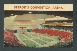 Ca 1964 PPC Detroit MI Convention Arena Mint