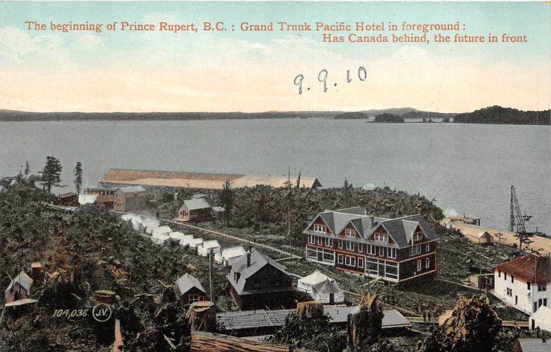 br105842 british columbia  prince rupert grand trunk pacific hotel  canada