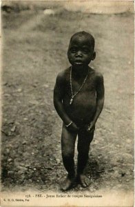 CPA AK FEZ Jeune Enfant de troupes Senegalaises MAROC (824675)