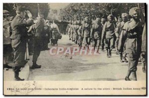 Postcard Old Army Infantry Indio English