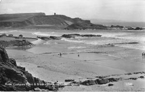 uk29520 compass point and breakwater from summerleaze bude real photo uk