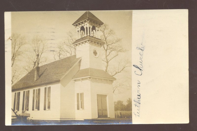 RPPC CANTON ILLINOIS LUTHERAN CHURCH CUBA ILL VINTAGE REAL PHOTO POSTCARD