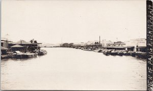 Pasig River Manila Philippines Unused RPPC Postcard H53a