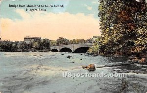 Bridge, Mainland to Green Island - Niagara Falls, New York