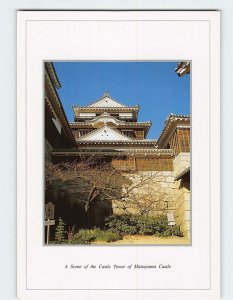 Postcard A Scene of the Castle Tower of Matsuyama Castle Japan