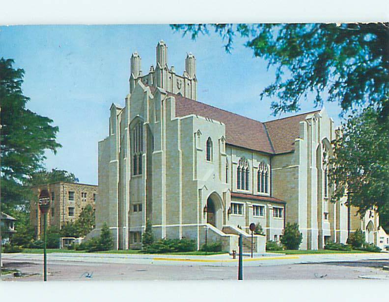 Pre-1980 CHURCH SCENE Hays Kansas KS p4323