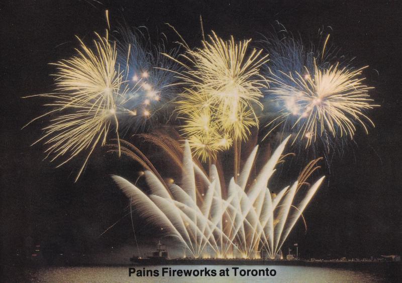 Pains Fireworks Display at Toronto Canada Limited Edition Postcard