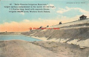 SD, Belle Fourche, South Dakota, Irrigation Reservoir, Deadwood Convention 1912