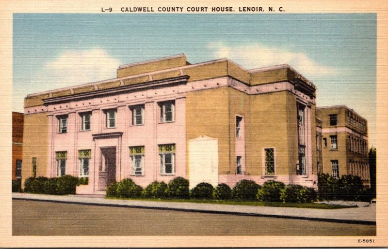 North Carolina Lenoir Caldwell County Court House