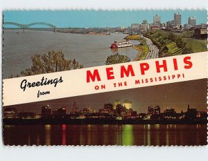 Postcard Greetings from Memphis On the Mississippi, Memphis, Tennessee