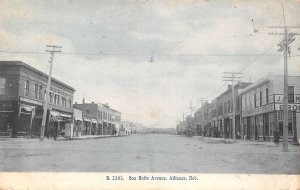 Alliance Nebraska Box Butte Avenue, Alliance Grocery Co. Vintage Postcard U6837