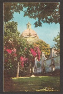 Cuernavaca Mexico Cathedral 1940s Postcard by Fischgrund