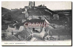 Old Postcard Corfe castle Bournemouth