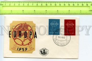 491225 Belgium 1959 Europa Philatelic SALON Europe Old FDC Cover