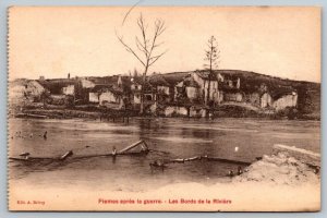 Army Infantry Postcard - WW1 World War 1 - Fismes after The War