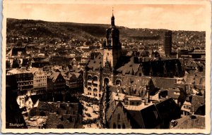 Germany Stuttgart Rathaus Vintage RPPC C001