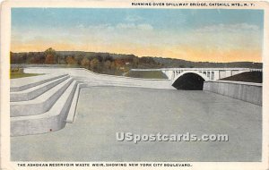 Running Over Spillway Bridge - Catskill Mountains, New York NY  