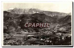 Postcard Old Sospel General view and Italians Mountains