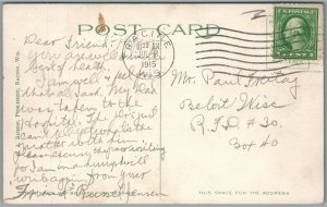 RACINE WI POST OFFICE ANTIQUE POSTCARD